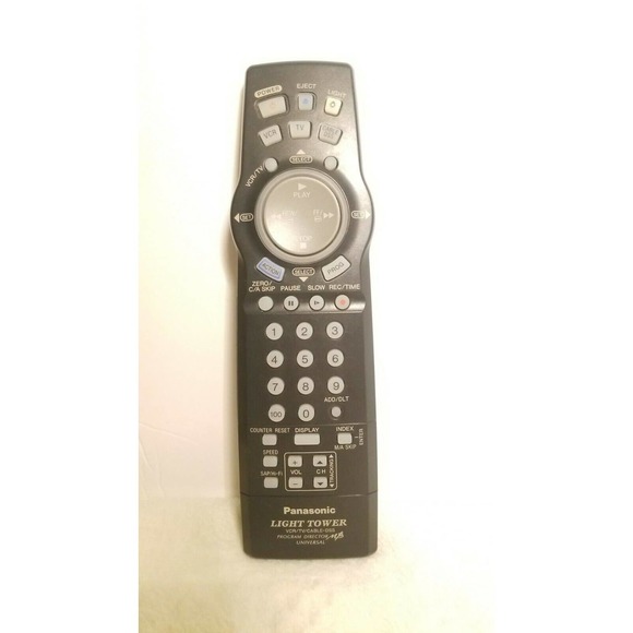 Panasonic Light Tower Universal Remote Control VSQS1596 VCR TV Cable-DSS - Picture 1 of 5